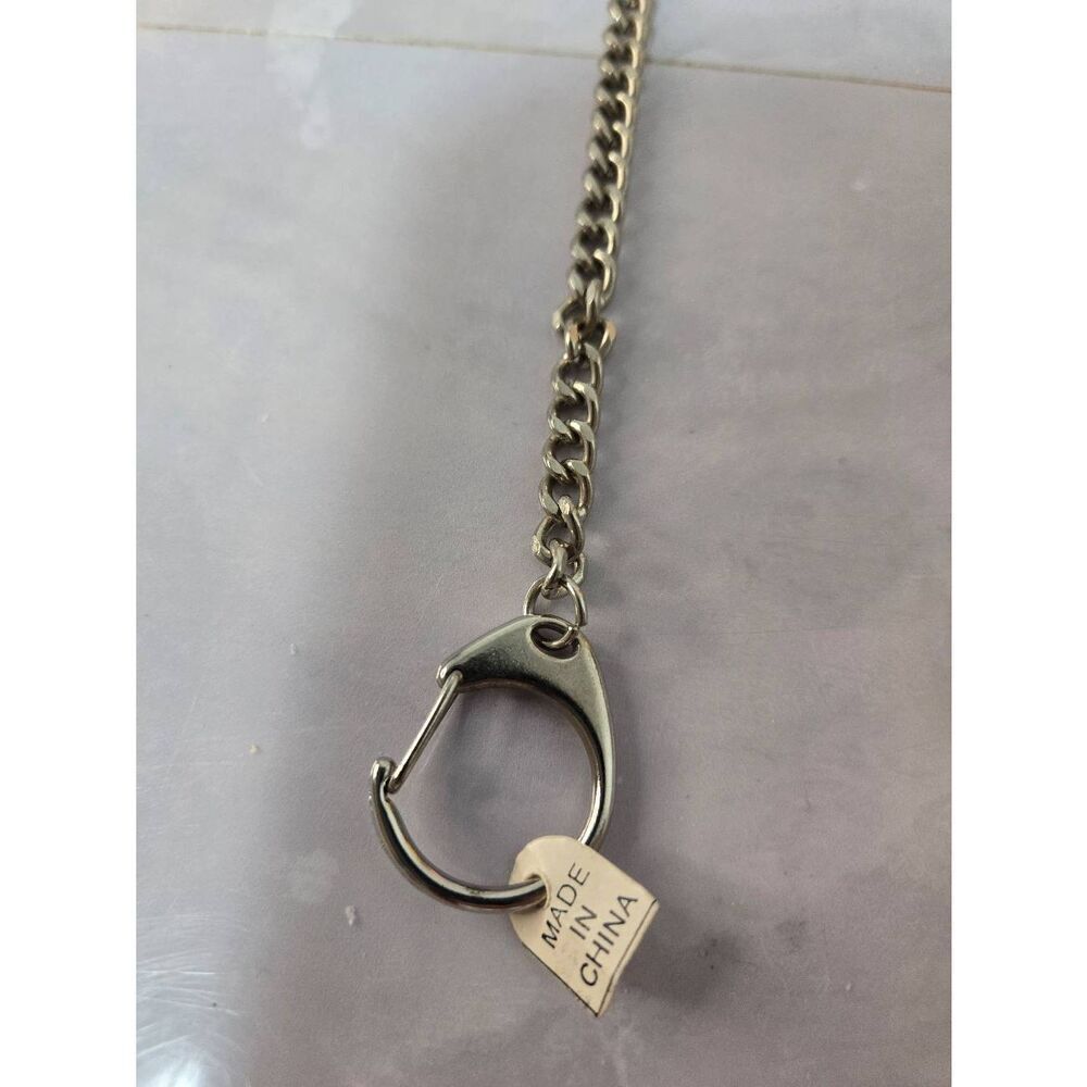 Extra Long Metal Chain Pocket Key Ring - Picture 2 of 5